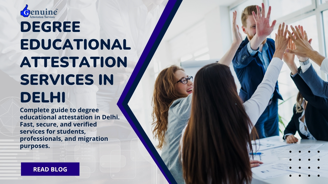 - Degree Educational Attestation Services in Delhi